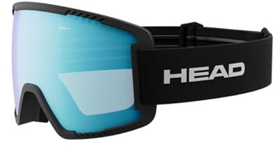 HEAD Unisex Adult Contex Photo Ski and Snowboard Goggles, Blue/Black, M