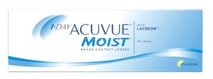 ACUVUE MOIST 1-Day Tageskontaktlinsen für empfindliche Augen & Allergiker – Tageskontaktlinsen mit 1.75 dpt und BC 8.5 – UV Schutz & Komfortables Tragegefühl – 30 Linsen