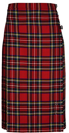 Langer Damen-Kilt aus Reiner Wolle.