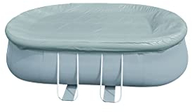 AVENLI Copertura piscina PC 540x304 OSF 588x348 per piscina ovale, grigia