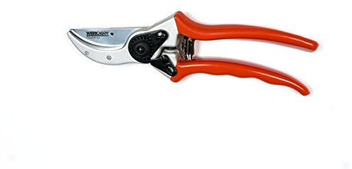 Bypass Gartenschere Handschere Baumschere Rebschere PIEMONT 2.1, vorbeischneidend, klassisch, geschmiedete Alu-Griffe, Handgrößen M-L, beste Gärtner-Qualität
