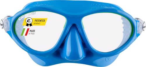 CRESSI depuis 1946 - Moon Kid Premium Junior Mask masque de natation et snorkeling pour enfants de 5 à 10 ans avec anti fog anti rayure protection UV large vision pour piscine mer et vacances