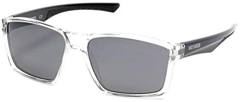 Harley-Davidson Men's Square Sunglasses Crystal Smoke Mirror
