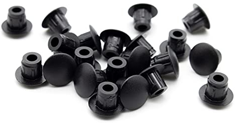 Enkotrade 12 Stück Abdeckstopfen | 8x4 | Bohrloch Ø 4mm, Rohrabdeckung aus hochwertigem Polyethylen, Kunststoffkappen, Abdeckkappe, Stopfen, Blindstopfen, Verschlusskappe