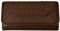 FRYE Damen Melissa Basket Woven Wallet Geldbörse, Cognac