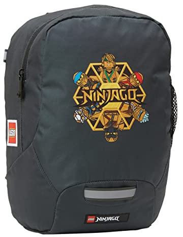 LEGO Ninjago Schule Materna, Unisex-Rucksack, Kinder und Jugendliche, Schwarz Gold, 10 l, Schwarz Gold, 10L
