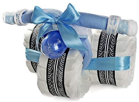 dubistda© - Triciclo per pannolini, 45 pezzi, colore: Blu