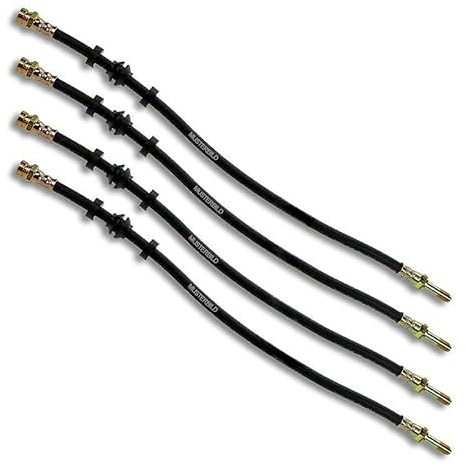 ATEC Germany 4x Bremsschlauch vorne & hinten | Kompatibel mit: FORD MONDEO III, MONDEO III Stufenheck, MONDEO III Turnier