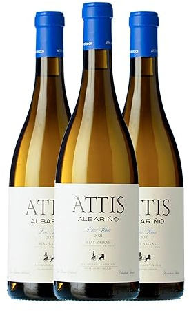 Attis Albariño Rías Baixas 75 cl Vino blanco (Caja de 3 Botellas de 75 cl)