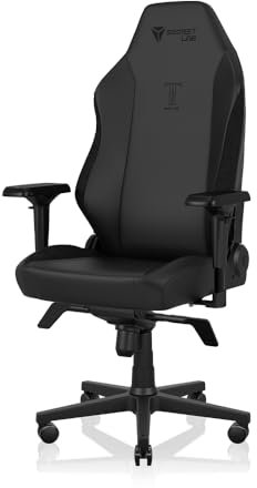 Secretlab Titan Evo Lite Prime 2.0 Gaming-Stuhl aus Kunstleder, ergonomischer und robuster Computerstuhl mit 4D-Armlehnen und Lendenwirbelstütze, Schwarz
