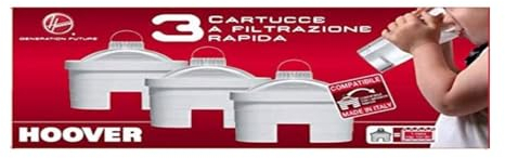 FIGEVIDA Kit Filtri Acqua per Caraffe, 3 Cartucce Doppio Flusso a Filtrazione Rapida per Candy, 3 Mesi di Copertura Totale 35601028
