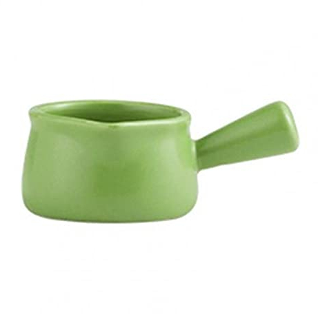 Mug Ceramic Saucepan Milk Jug Cookware Kitchen Cookware Pot Jam Bowl Milk Cup with Handle Sugar Bowls Gravy Sauce Boat Cups Set(Green)