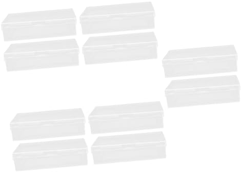 Alasum 10 STK Transparente für Spielkarten Schachteln für Spielkartendecks Karteikartenspeicher visitenkarten aufbewahrung Box kleinteile Leere Karten