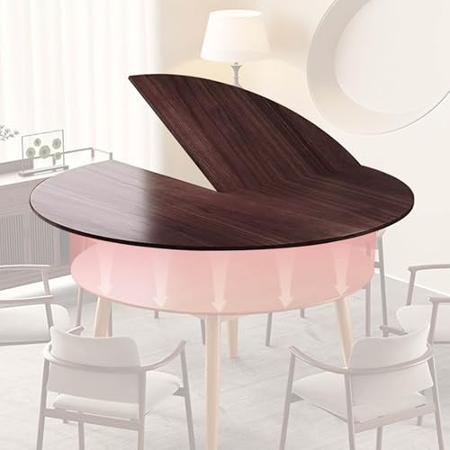 Mesa Redonda Plegable Grande Mesa Redonda Plegable Sólo Tablero - 120 140 160 180 200 220cm Dia Tablero Circular De Madera De Recambio - Ahorro De Espacio Mesa Circular Plegable Para Fiestas/Festejos/