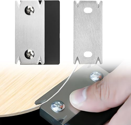 Kantenschneider Umleimer für Holzbearbeitung: Tragbar Manueller Kantenanleimschneider mit 1 Ersatzklinge Rutschfest für Holz PVC ABS - Handhobel Kantenschneider (Silber)