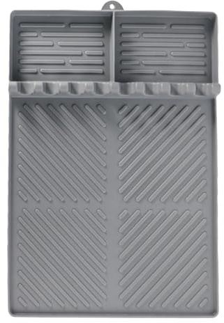 Tuxxjzm Alfombrillas para parrilla al aire libre | Alfombrillas lavables de silicona resistentes al calor, protector impermeable para barbacoa, accesorios de parrilla para cocina, picnic, camping