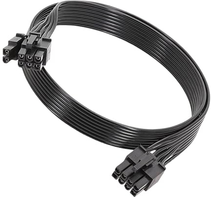 SHOOYIO 18AWG 8Pin A 6+2 Pin PCIE GPU Cavo di Alimentazione Per GPU Fornitura 100cm Lungo Cavo Porta VGA
