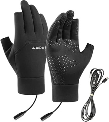 Guantes con calefacción: guantes de calentamiento de batería recargable eléctrica, guante de calentamiento térmico impermeable - impermeable y actualización de guanstes de calor eléctrico no deslizant