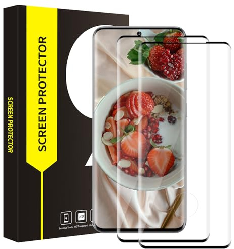 Cable Leader Schutzfolie für Panzerglas für Samsung Galaxy S20 Schutzglas, 9H Härte, 0,33mm Volle 3D-Abdeckung Displayfolie, Hohe Empfindlichkeit, 2 Stück HD Blasenfrei Displayschutzfolie für S20