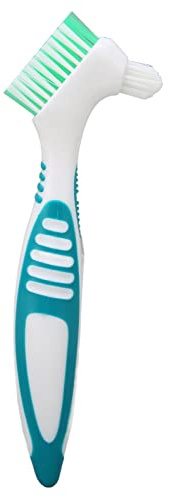 Acouto Spazzola per Protesi, Efficace Strumento di Pulizia per Denti Finti con Cemento Plastico, Rimozione della Placca Al 99% per Utenti di Protesi Parziali e Totali