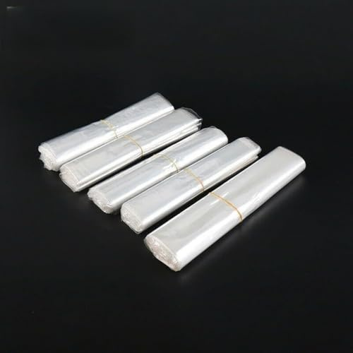 POF Wärmeschrumpfbeutel, 0,04 mm dick, Schrumpffolie zum Versiegeln, kompatibel mit unregelmäßigen Formen, recycelbares Polyolefin-Packa (22 x 38 cm), 100 Stück