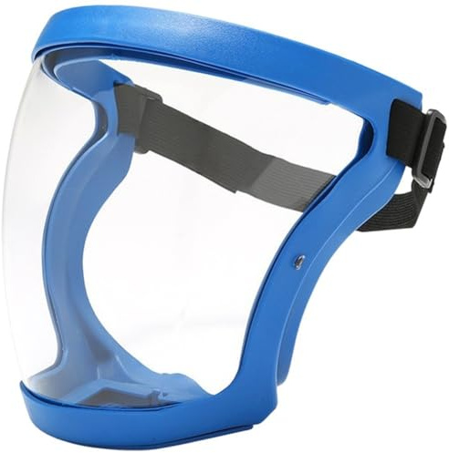 Ppmter Visière De Protection Intégrale pour Le Meulage Découpe, Masque De Sécurité Réutilisable avec Visière Transparente Antibuée À Large De Vision pour Les Travaux Extérieurs, Tonte De
