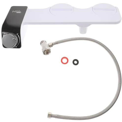 HEATSHAKING Bidet Amovible pour Toilettes Double Buse Autonettoyante, Accessoire Non Électrique Compatible 9/16, Installation Facile pour Hygiène Intime Féminine et Familiale
