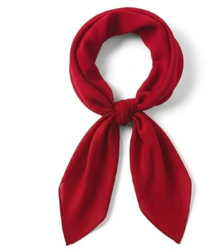 TigerTie chiffong halsduk olika färger uni gr. 90 cm x 90 cm