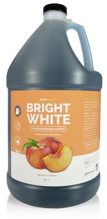 Bark2Basics Aufhellen Sie Das Weiße Hundeshampoo, 1 Gallone, Alle Natürlichen Inhaltsstoffe, Kamillenextrakt, Belebt Die Lebendige Natürliche Farbe Von Haut Und Fell