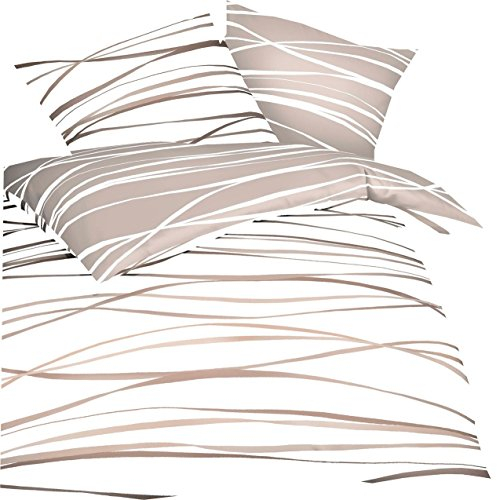 Kaeppel Feinbiber Bettwäsche Motion Größe 135x200+80x80 cm Farbe Natur