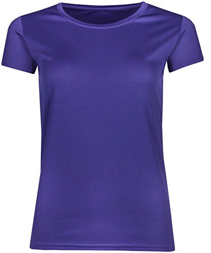 Ladies Breathable Performance Sports T Shirt (XL, Plum Purple)