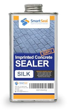 Smartseal Imprinted Concrete Sealer - SILK/WET LOOK - Easy To Apply Driveway Sealer - Durable Protection Outdoor Concrete Sealer for Patterned Imprinted Concrete Driveways and Patios - (150 ml Sample)