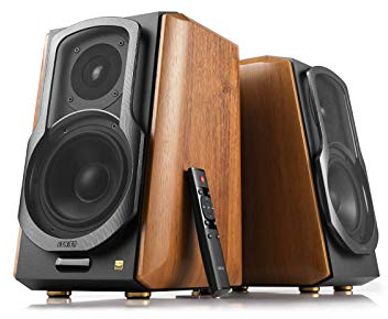 Edifier S1000MKII Audiophile Active Bookshelf 2.0 Speakers - 120w Speakers Bluetooth 5.0 with aptX HD - Optical Input - Powered Near-Field Monitor Speaker with Class D Amp