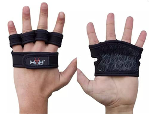 HMH Sports Trainingshandschuhe, Gewichtheben, Handschuhe für Damen und Herren, gepolstert, extra Griffigkeit, Handflächenschutz, Training, Fitness, Workout, Radfahren, Aufhängen, Klimmzüge,