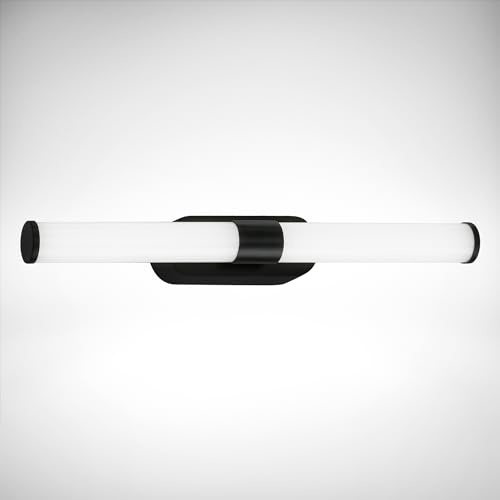 B.K.Licht - LED Spiegelleuchte für das Bad mit neutralweißer Lichtfarbe, 40 cm, Spritzwassergeschützte IP44 Spiegellampe für das Badezimmer, LED Wandlampe, Wandleuchte, 7W, Schwarz