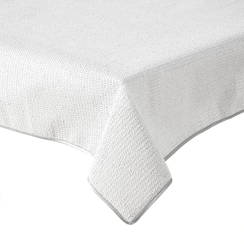 Gartentischdecke Tischdecke Weichschaummaterial rutschfest wetterfest 6 Farben (Hellgrau, 160cm rund)