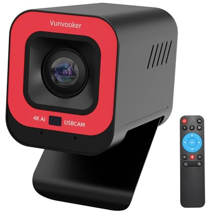 Vunvooker WebCam for PC,1080p@60FPS HDR,Supports 4K HD output,Adjustable FOV,USB C Streaming Camera for Gaming,Video Calling/Zoom/Skype/Team,Provide Privacy Cover
