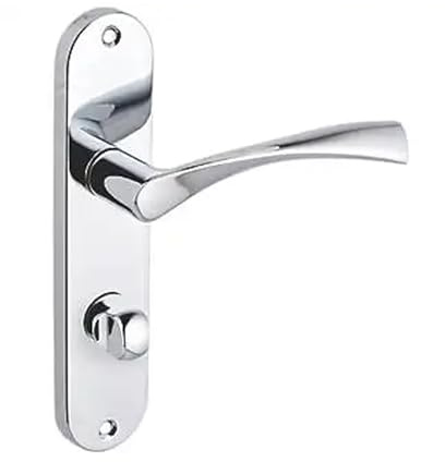 Designer Levers Marvel Lever Bathroom Polished Chrome | Includes 1 pair, 8mm spindle and screws; 185mm. backplate length.
