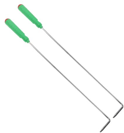 JEWEDECO 2pièces Tisonnier De Feu Outil De Barbecue Pratique Poker Pour Foyer Et Camping Accessoire De Cuisine Extérieur Avec Poignée Ergonomique