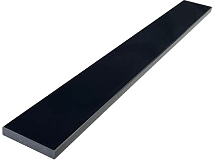 Threshold.Shop Super Black Engineered Marble Threshold for Shower Curb, Bathroom Vanity Backsplash, Window Sill, Door Transitions (4 x 24)