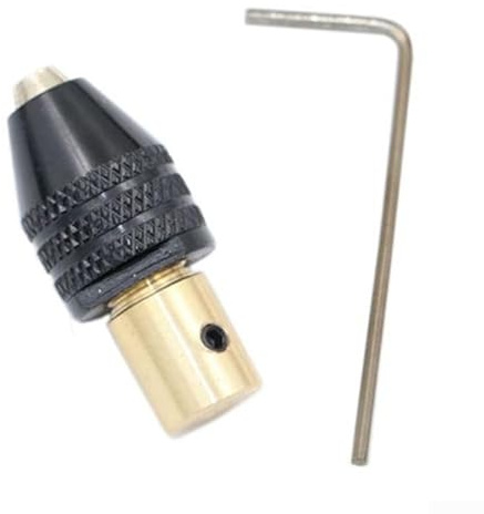 Mini portabrocas electrónico adecuado para diversas tareas con taladros manuales o eléctricos, capacidad de sujeción de 0 3 a 3 5 mm