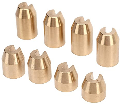 Qcwwy Messing Wheel Spoke Balance Gewichte Präzise Konstruktion für Super Moto, Einfach zu Bedienende Motorrad -Spoke -Rad Gewichte Nachfüllen, 12 PCs (8 Stück)