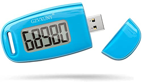 3D Walking Schrittzähler, USB Aufladbar Pedometer zum Gehen, Einfacher Schrittzähler, Genauer Pedometer Verfolgen Sie Schritte, Aktivitäts- und Fitness-Tracker