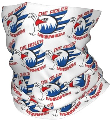 GTTDFASJ Multifunktionstuch Adler Mannheim Hockey Bandana Halstuch Bedruckter Gesichtsschal Mehrzweck Kopfbedeckung Laufen Unisex Erwachsene Atmungsaktiv