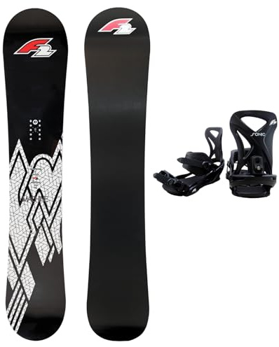 F2 Set Snowboard Rental Machine + Sonic Bindung - Größen wählbar