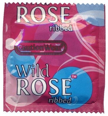 Caution Wear Wild Rose Condoms 48 Pack