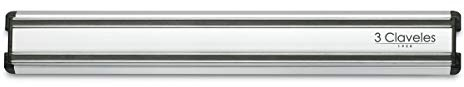 3 CLAVELES SOPORTE MAGNETICO ALUMINIO 30 cm.
