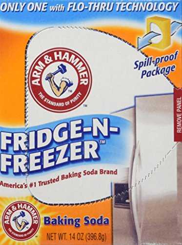 Arm & Hammer Fridge-N-Freezer Odor Absorber Baking Soda (14oz) 396.8g - (Pack of 6)