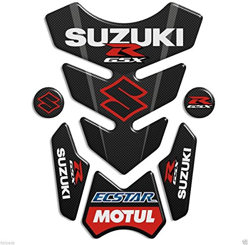 Kit d’autocollants de protection en résine effet 3D, pour réservoir de Suzuki GSX-R K3