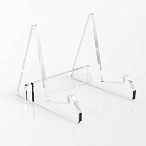 luckything Leseständer Acryl, Buchständer/Acrylständer/Kleinbuchhalter/Kochbuchhalter Buchständer/Buchaufsteller Als Warenträger Und Schrägsteller